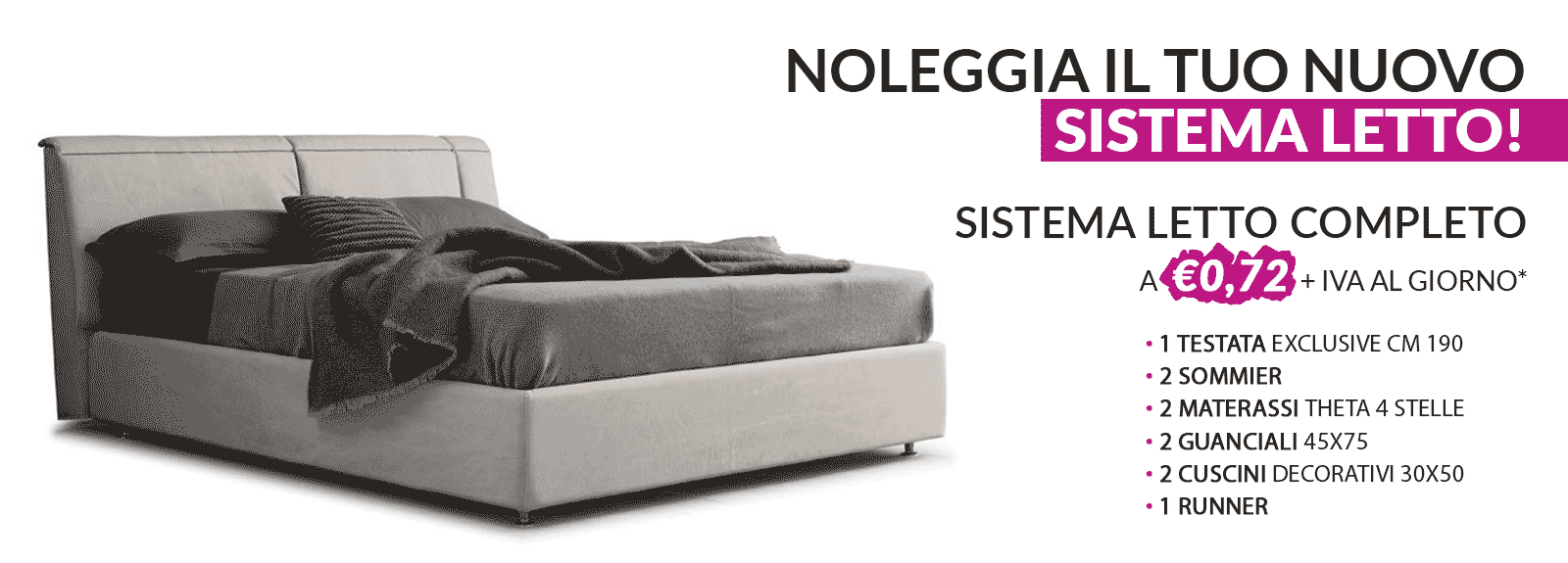 Noleggio Operativo: noleggia ora il tuo nuovo sistema letto!